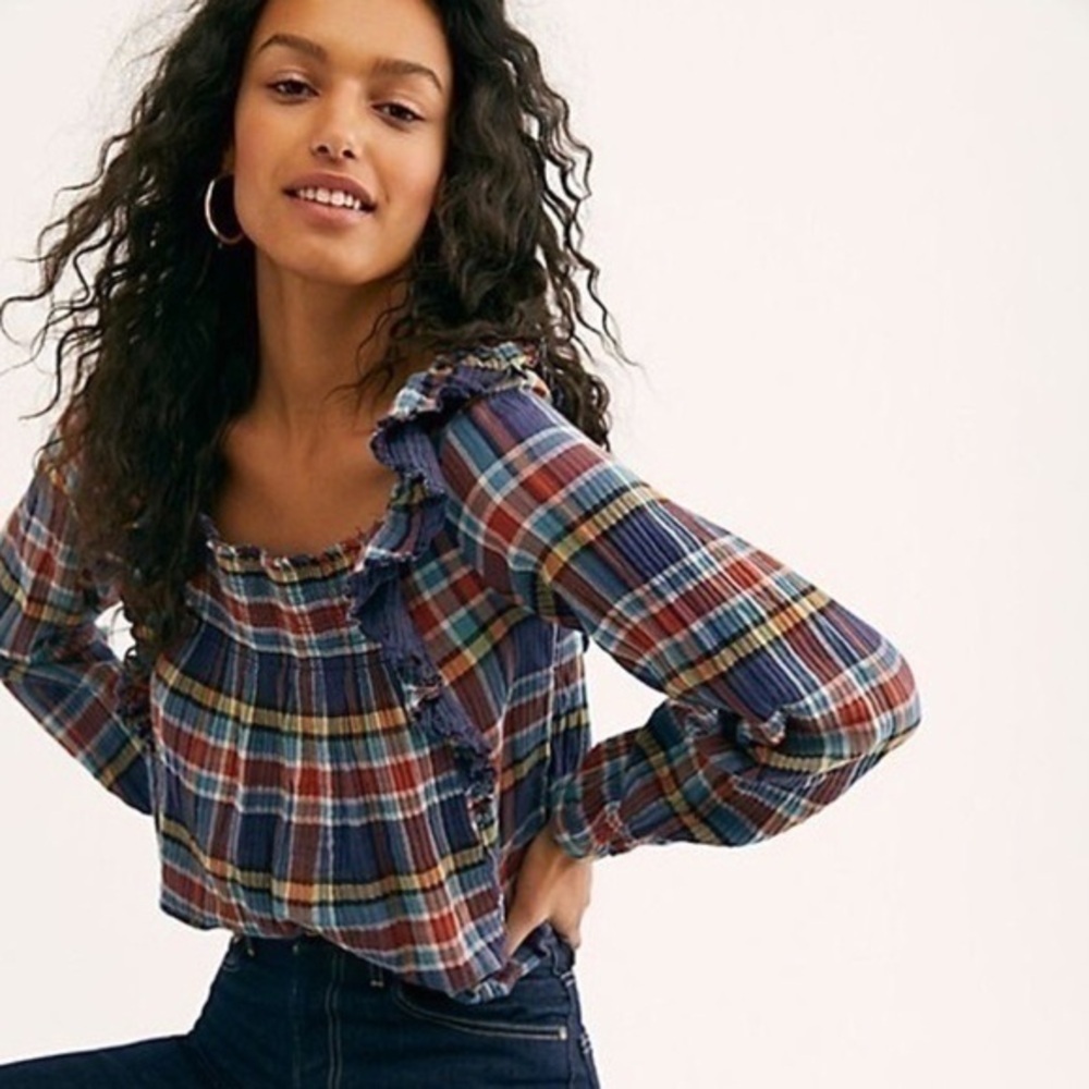 We The Free Siena Plaid Pullover